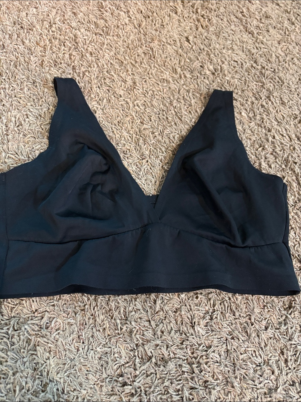 Auden Black Wireless V-Neck Bralette